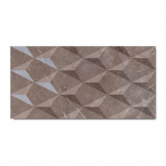 керамическая плитка love ceramic marble bliss tortora shine 35x70 Коричневый