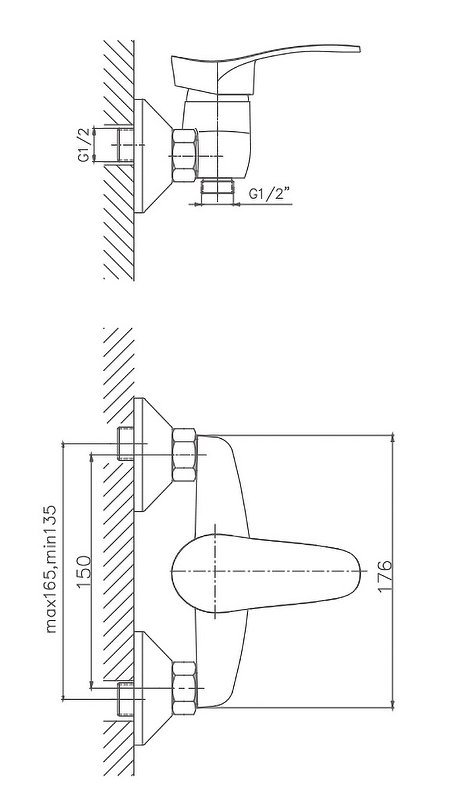 Смеситель для душа HAIBA CRON CN2001