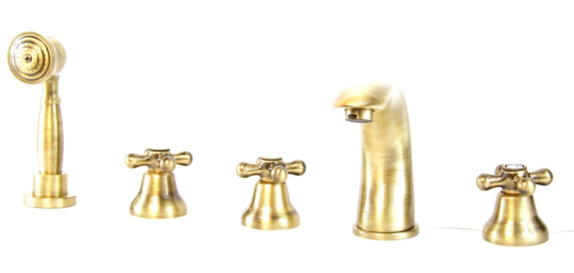 Смеситель на борт ванны Webert Armony AM730401065 бронза