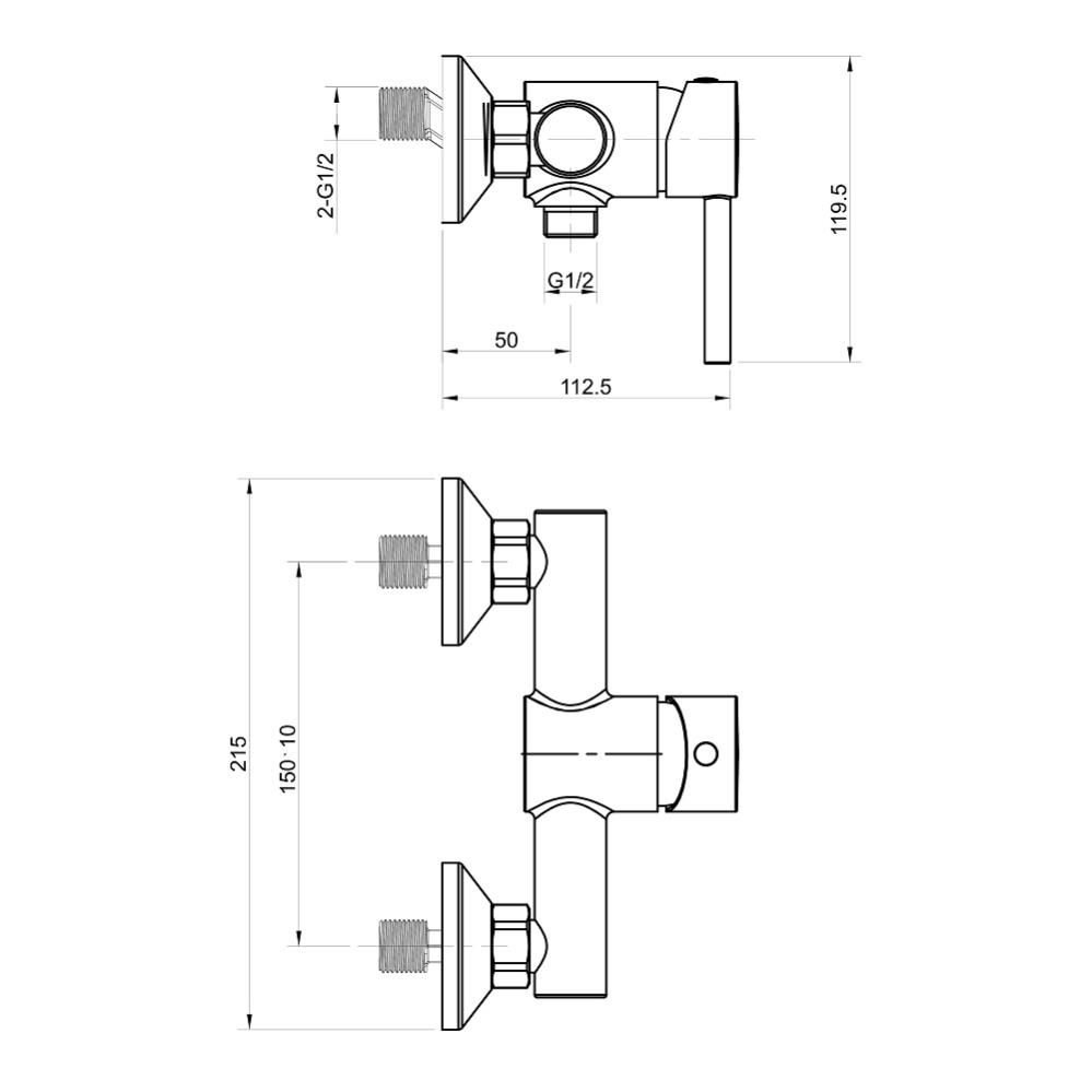 Смеситель для душа Koller Pool ORION OR0450