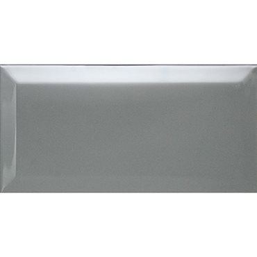 настенная плитка biselado plata brillo 10x20 Серый