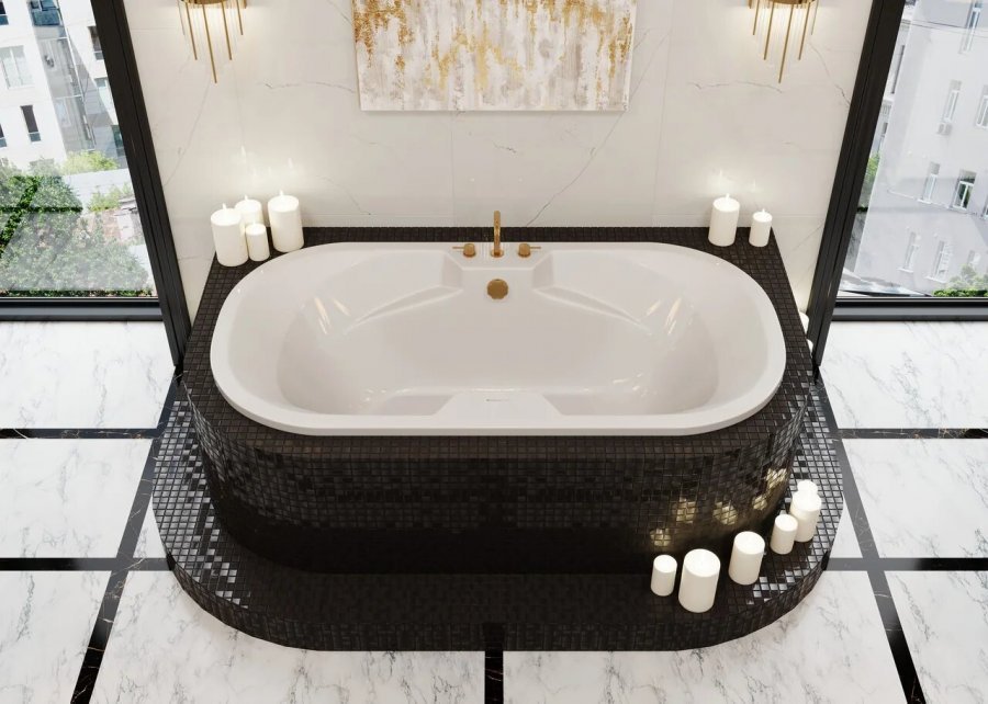 Акриловая ванна встраиваемая VAGNERPLAST GAIA 190x100