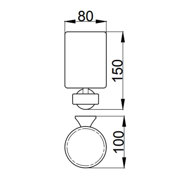 Стакан для зубных щеток Webert Opera OA500301010