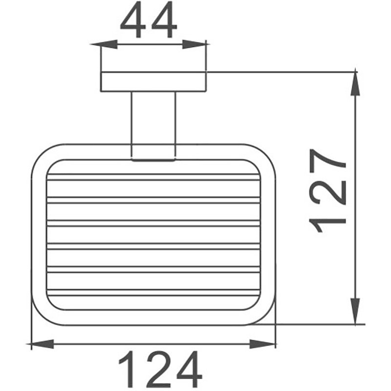Метал. мыльница навесная Haiba HB8602-1