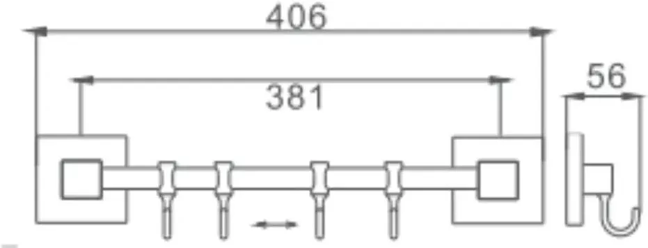 4 крючка Haiba HB8615-4