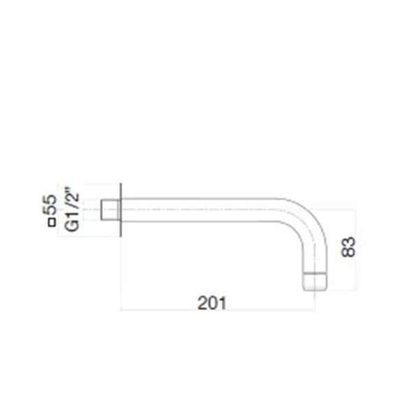 Излив Webert Sax Evolution SE0371015 Хром