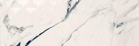 керамогранит firenze 9543 blue calacatta relieve 30x90 см Белый