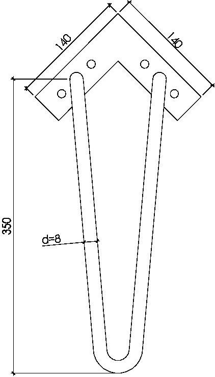Ножки пара Armadi Art CARO 886-G