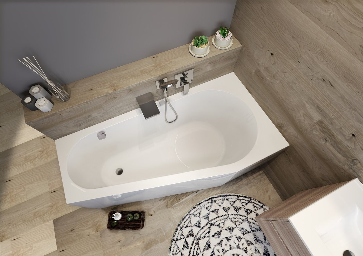 Ванна акриловая RIHO DELTA L PLUG & PLAY 160x80 BD4300500000000