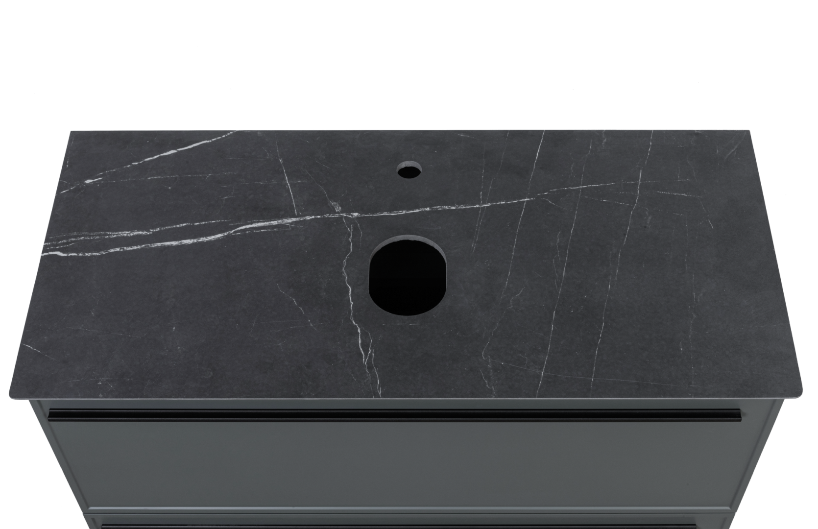 Столешница La Fenice Granite Black Olive Light Lappato 90 см , Черная FNC-03-VS03-90