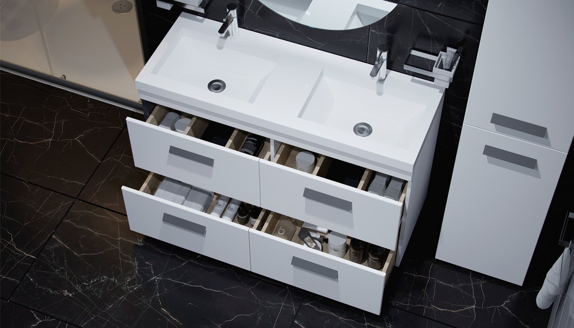 Тумба напольная VELVEX Orlando 120 белый матовый