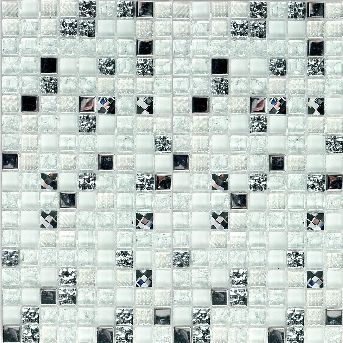 crystal white300*300 Черный Белый Серебряный