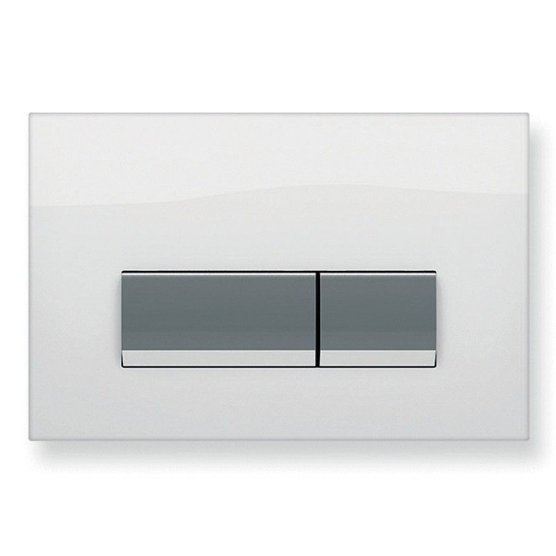 Кнопка для инсталляции Koller Pool Integro White Glass для инсталляции Alcora ST1200
