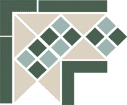 угол керамический corner lisbon with 1 strip (tr.16, dots 13+18, strips 18) 21,5х21,5 см Серый