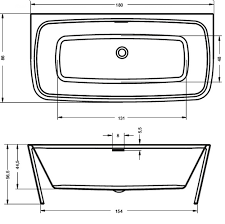 Ванна акриловая RIHO ADORE FS 180x86 BD0400500000000