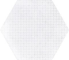 керамогранит equipe urban hexagon melange light (12 вариантов паттерна) 25.4*29.2 Белый