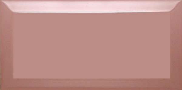 настенная плитка (кабанчик) biselado salmon mate 7,5x15 Розовый