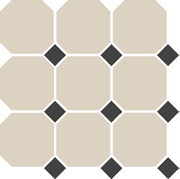 гранит керамический 4416 oct14-1ch white octagon 16/black dots 14 30x30 см Белый