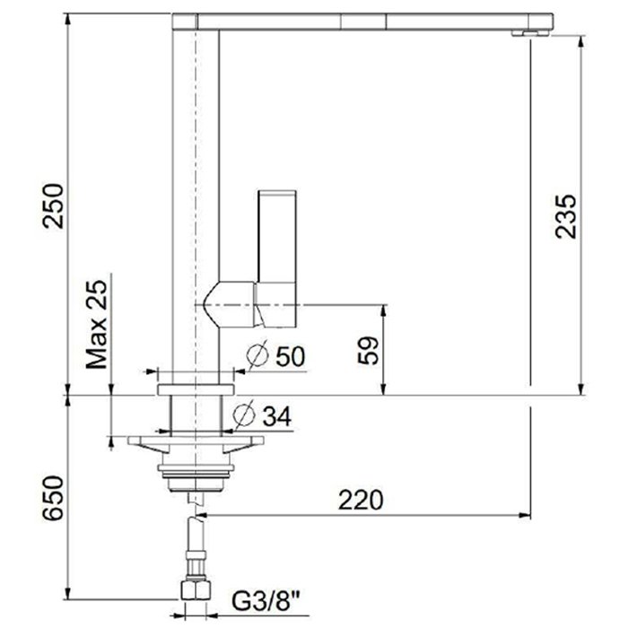 Смеситель для кухни Webert Essential EN920301441