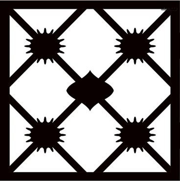 настенная/напольная плитка керамогранит botticelli 22,5x22,5 Черно-белый
