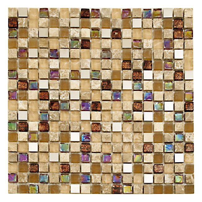 imagine mosaic hs0374 мозаика из стекла 30х30х8 Многоцветный
