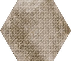 керамогранит equipe urban hexagon melange nut (12 вариантов паттерна) 25.4*29.2 Коричневый