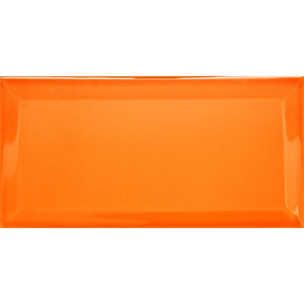 настенная плитка (кабанчик) biselado naranja brillo 7,5x15 Оранжевый