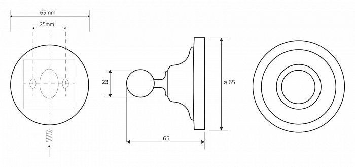 Крючок 3 см BEMETA RETRO золото