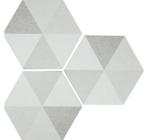p-diamond white бел.шестигран. 20*24/0.915-25 (41.18) керамогранит Серый
