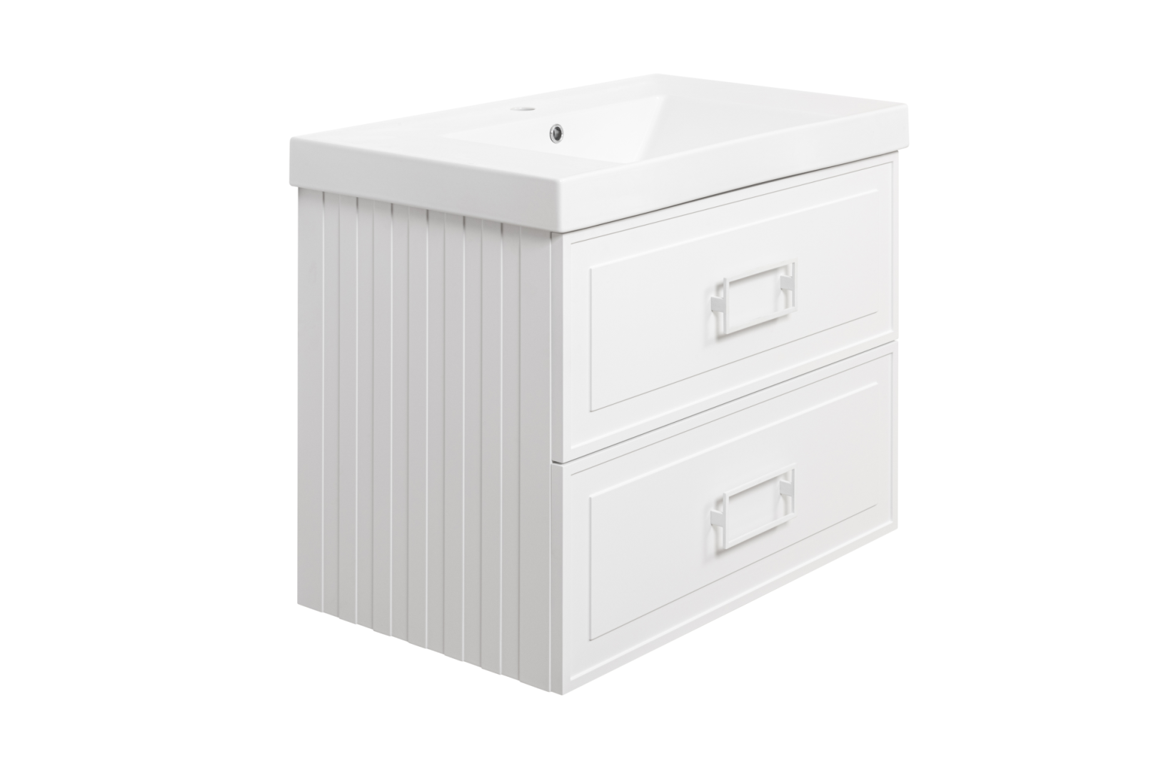 Тумба под раковину La Fenice Cubo Bianco TWIN белый 80 FNC-01-CUB-B-80-2