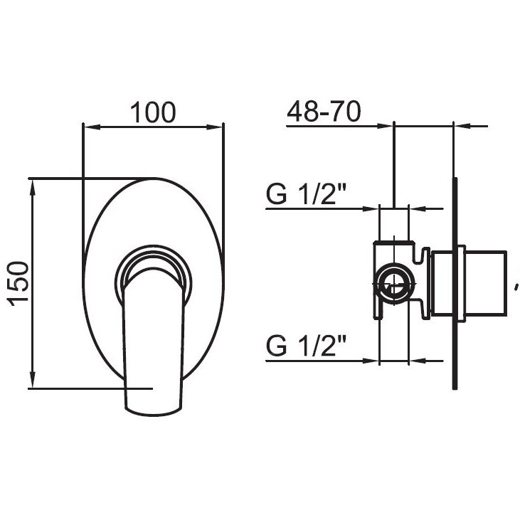 Смеситель для душа Webert Aria AI880101015
