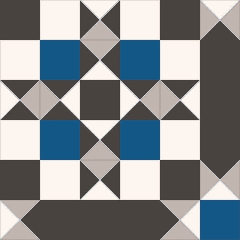керамогранит victorian, windsor blue 45,2x45,2 (7,3x7,3) 