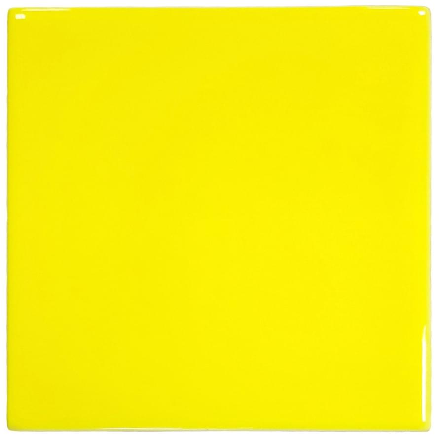 керамическая плитка modern ceramics mini tile yellow glossy 99x99x7 