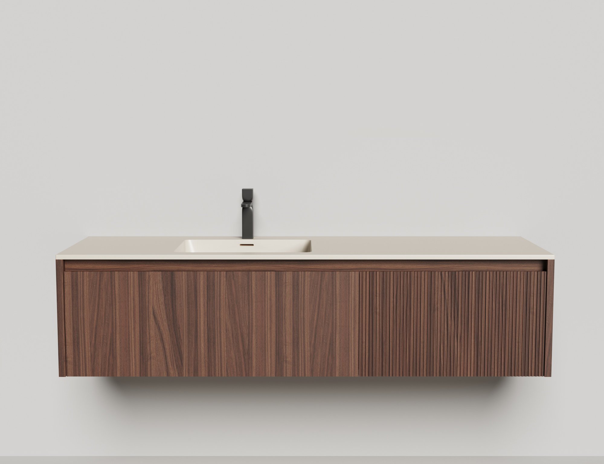 Подвесная тумба со столешницей Salini Domino 160x50 шпон 27D216