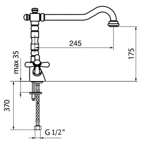Смеситель для раковины Webert Armony AM700302015 Хром