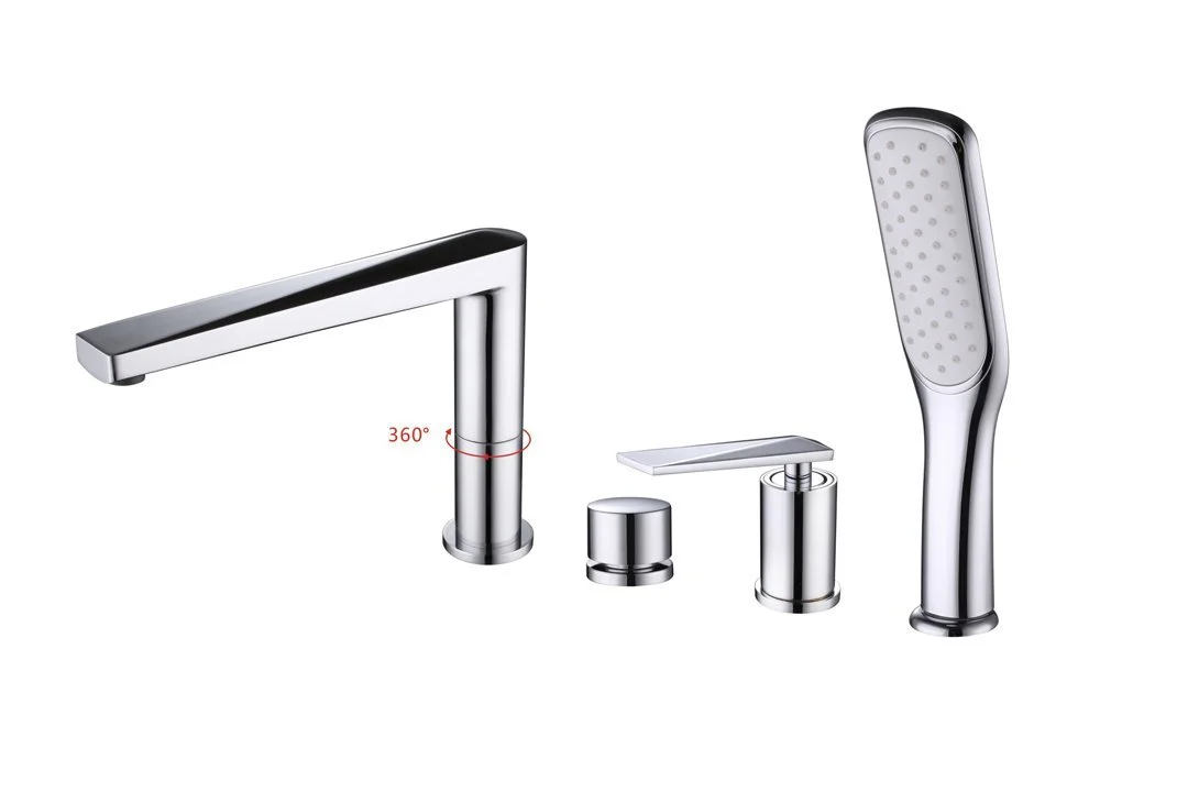 Смеситель врезной на борт ванны BOHEME Venturo 370