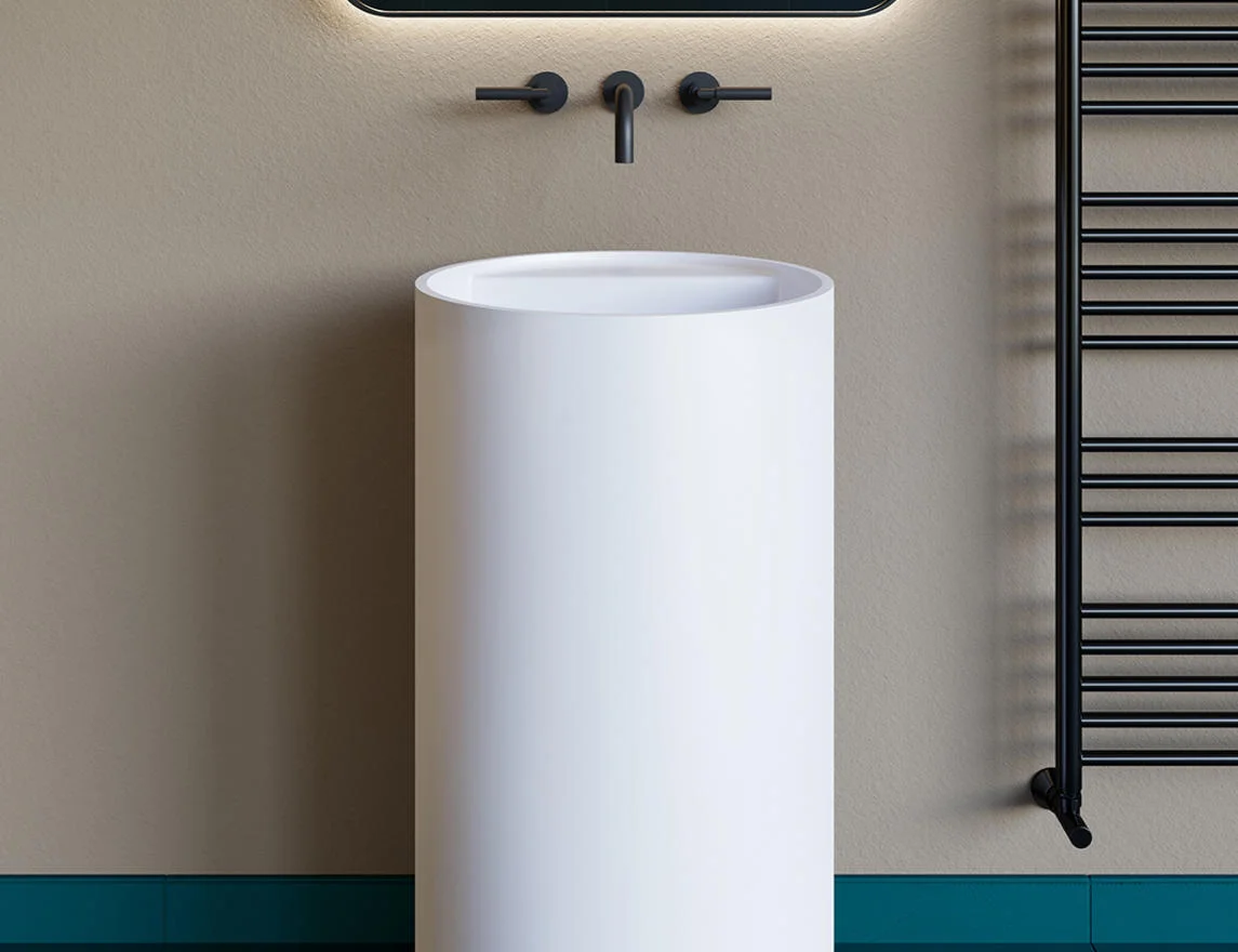 Раковина каменная матовая 45х45 Salini ARMONIA TOP 201 130124MRF окрашена по RAL