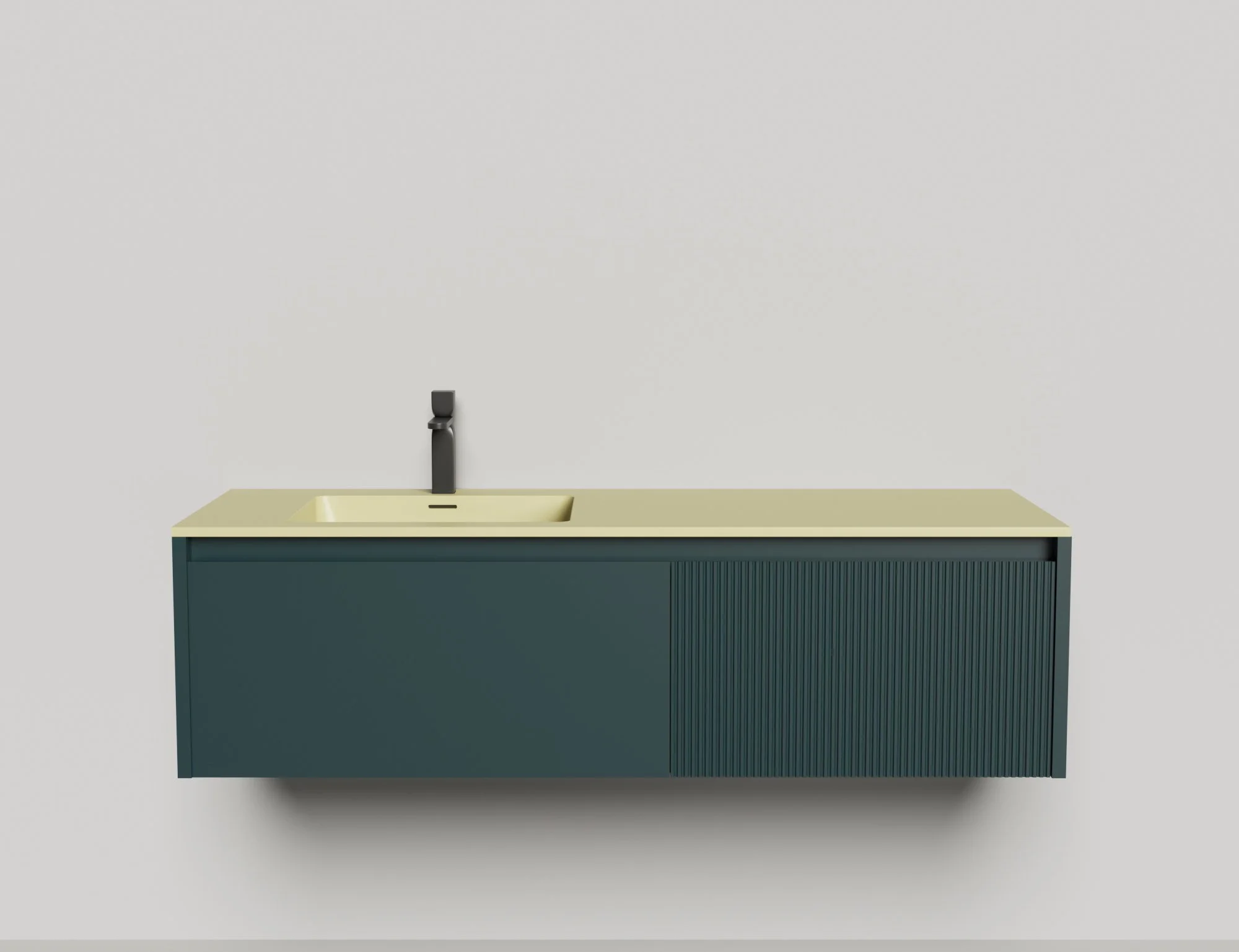 Подвесная тумба со столешницей Salini Domino 140x50 эмаль 27D114