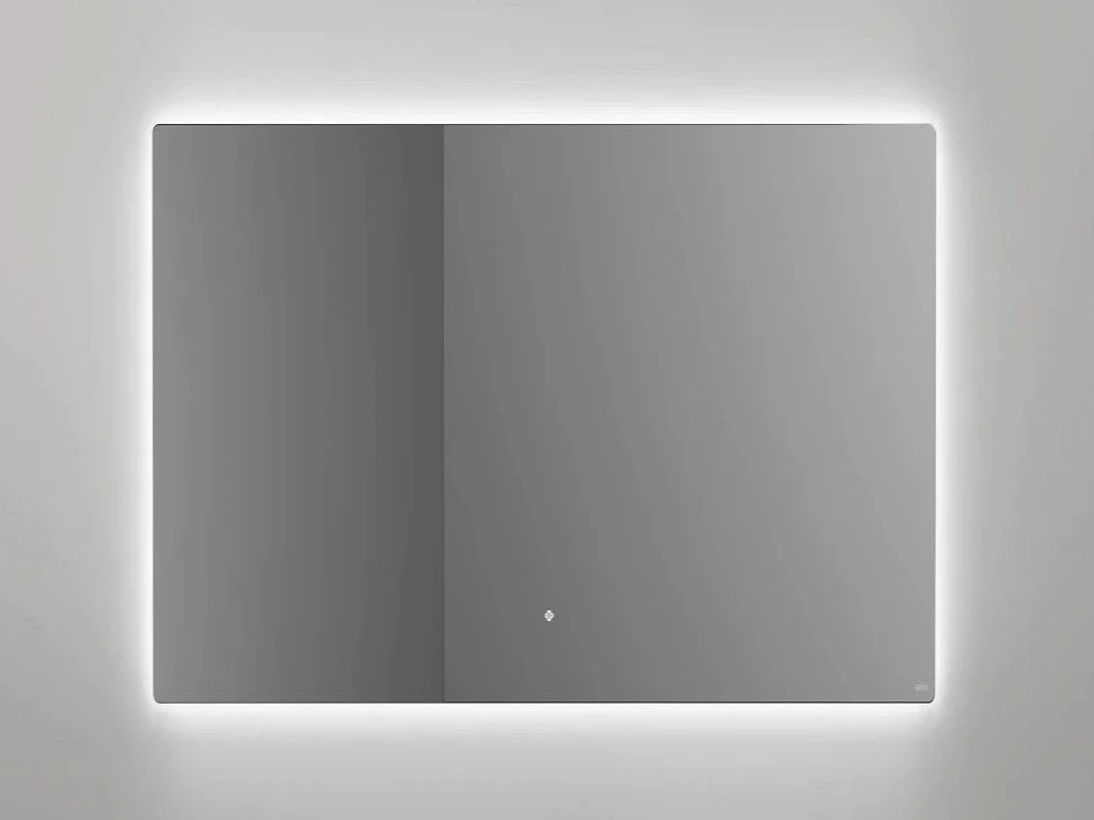 Зеркало для ванной с LED подсветкой, обогрев-антизапотевание, сенсорный выключатель, 1000х900 Salini OMBRA 27M011090BH