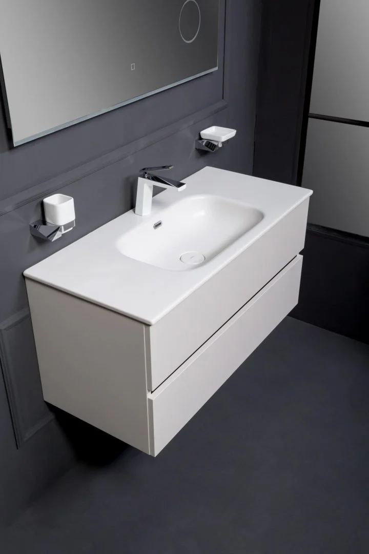 Тумба без раковины 100x46 2 полки Armadi Art Vallessi 837-100-C mat