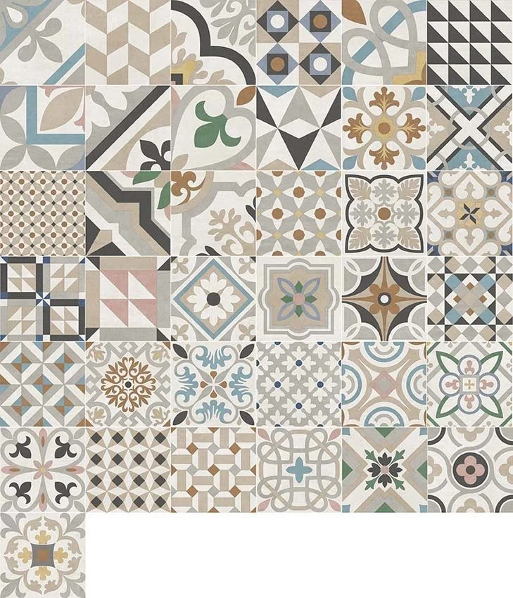 керамогранит design mix 3 матовый 200*200*8 (35 случайных лиц) 