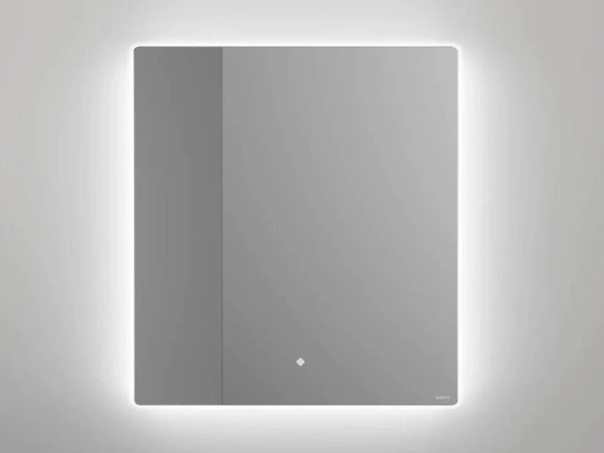 Зеркало для ванной с LED подсветкой, обогрев-антизапотевание, сенсорный выключатель, 900х900 Salini OMBRA 27M019090BH