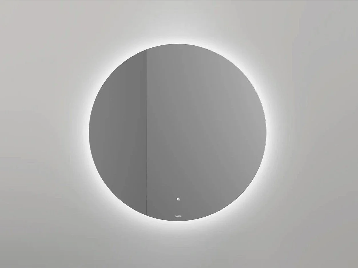 Зеркало для ванной с LED подсветкой, обогрев-антизапотевание, сенсорный выключатель, Ø70 см Salini OMBRA 27M0370BH