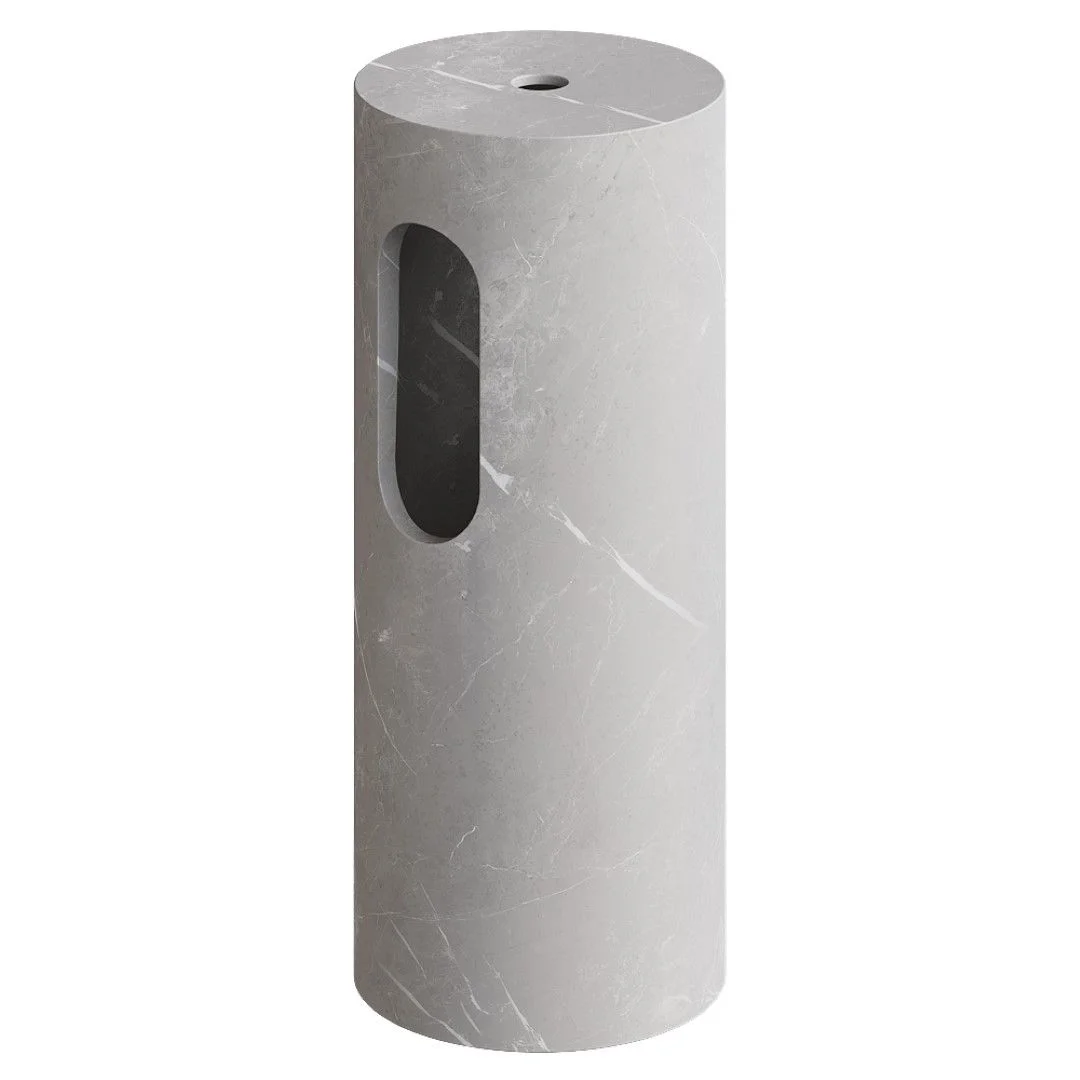 Пьедестал для раковины  Boheme Corian 801-base-grey серый