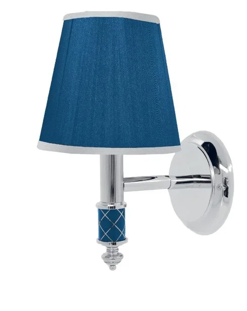 Бра BOHEME MURANO CHROME синее 769