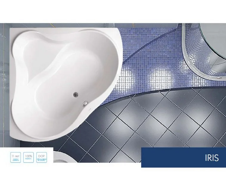 Акриловая ванна VAGNERPLAST IRIS 143x143