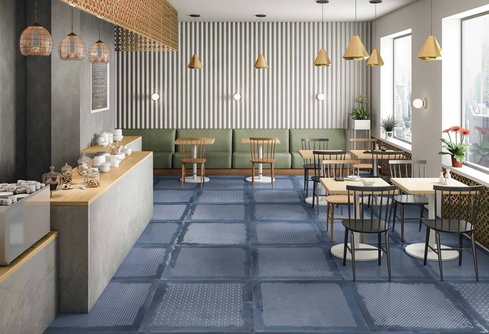 керамогранит galactic cloud blue carving 60*60 