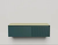 Подвесная тумба со столешницей Salini Domino 140x50 эмаль 27D114