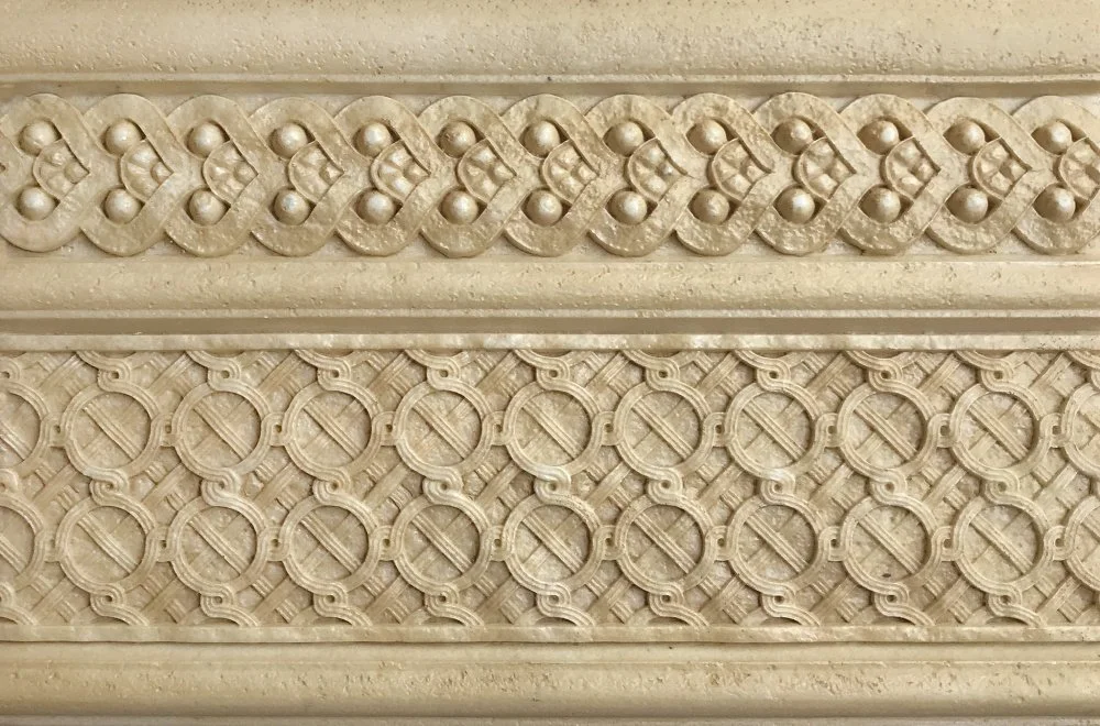 бордюр настенный armonia travertino antico sand zocalo 16,5x25 Коричневый