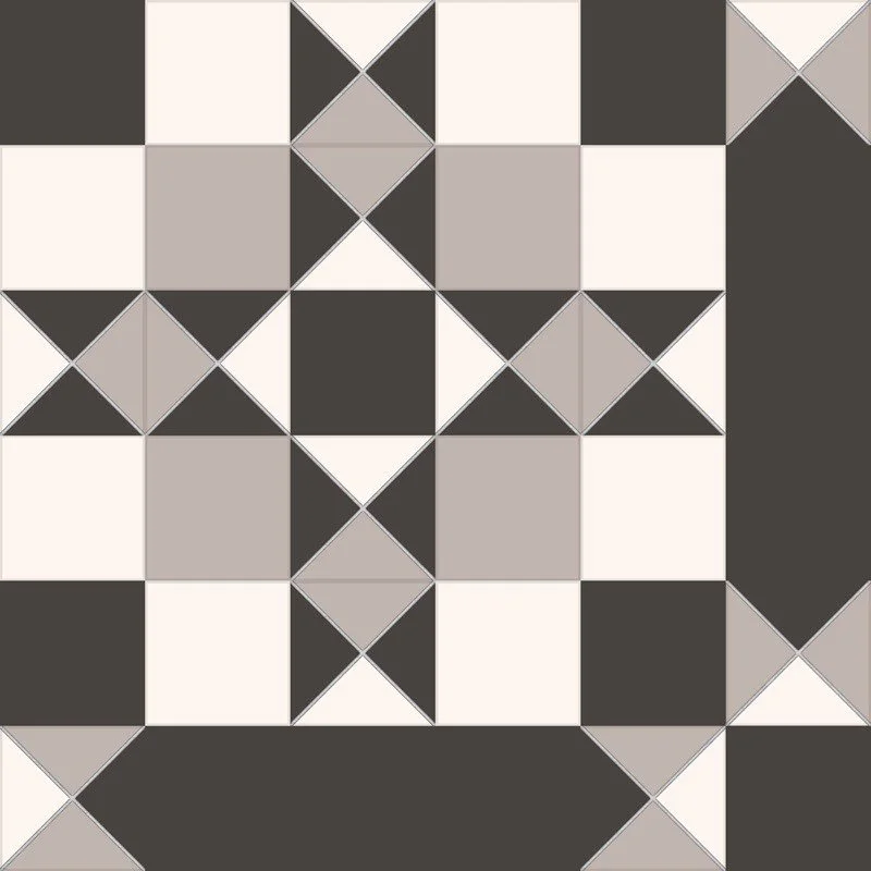 керамогранит victorian, windsor black 45,2x45,2 (7,3x7,3) 
